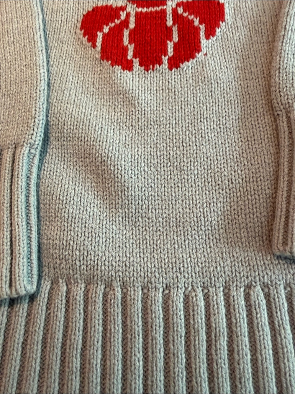 Mighty Fine Light Blue Crewneck Sweater with Red Lobster Graphic - Picture 6 of 7
